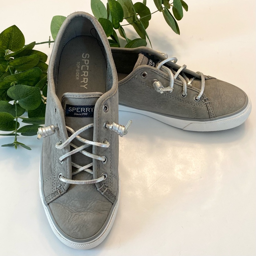 Sperry Gray Lace-Up Sneakers